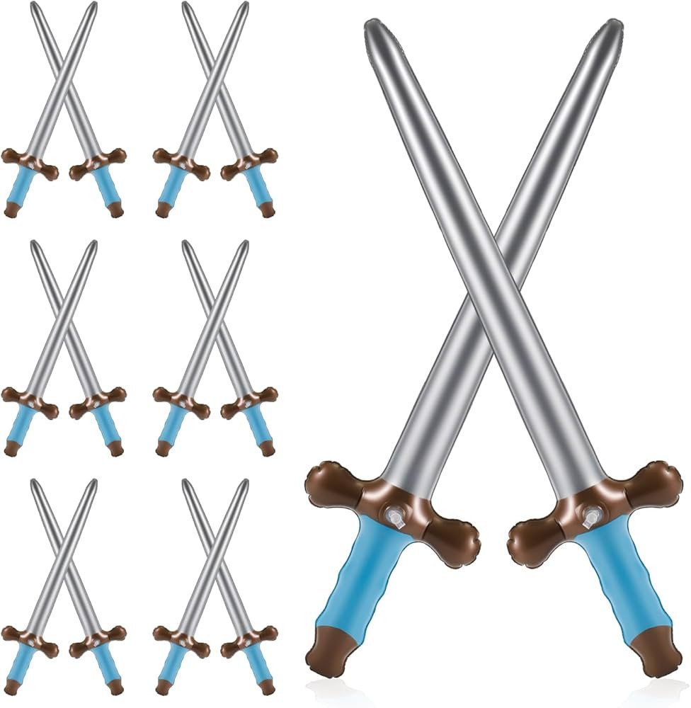 14pcs Inflatable Swords, 24in Inflatable Toy Swords Inflatable Pirates Swords Pirate Party Swords... | Amazon (US)