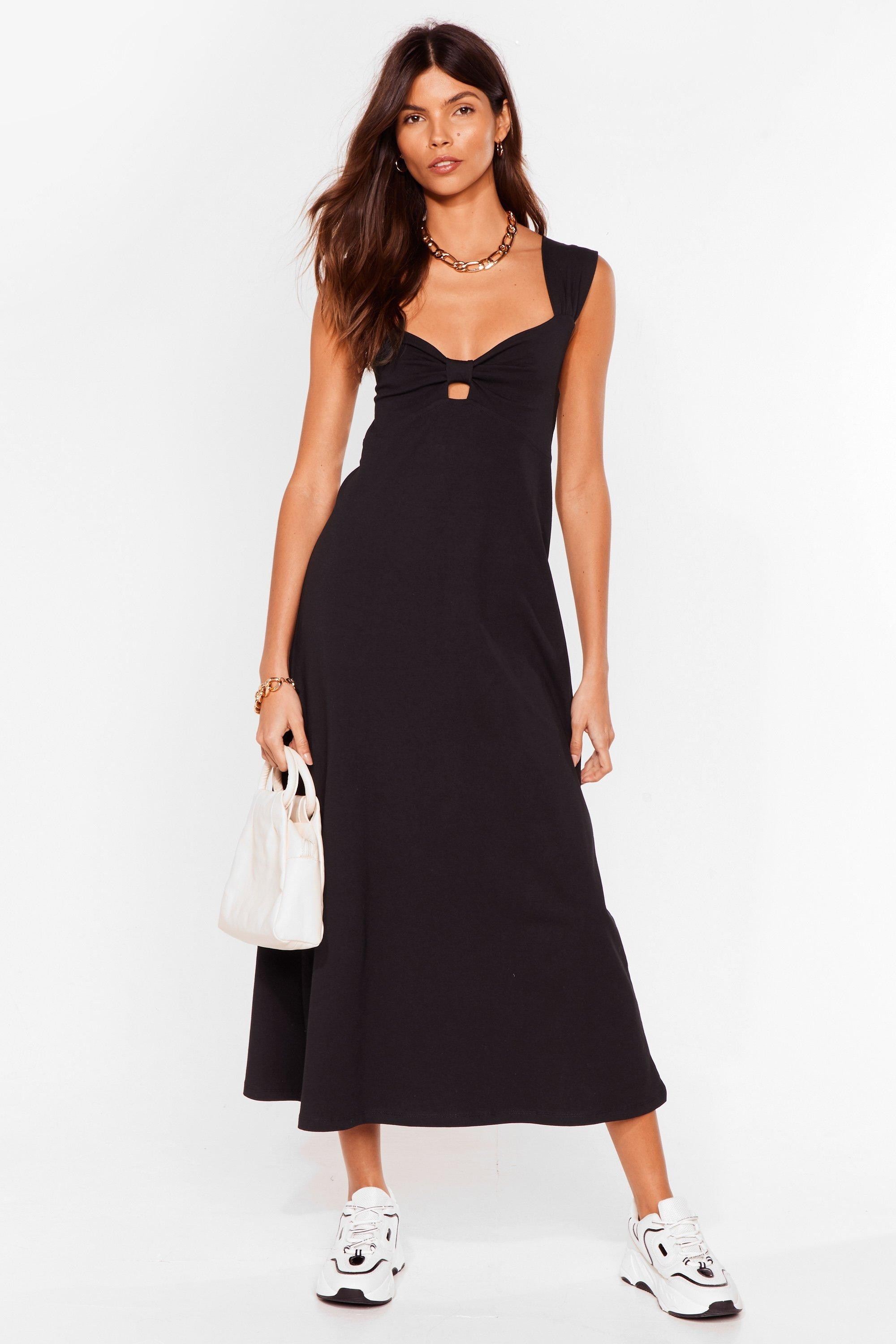 Bowing Places Relaxed Midi Dress | NastyGal (US & CA)