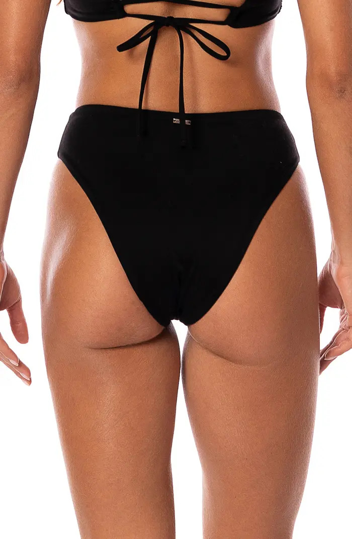 Midnight Palm Sully Reversible Bikini Bottoms | Nordstrom