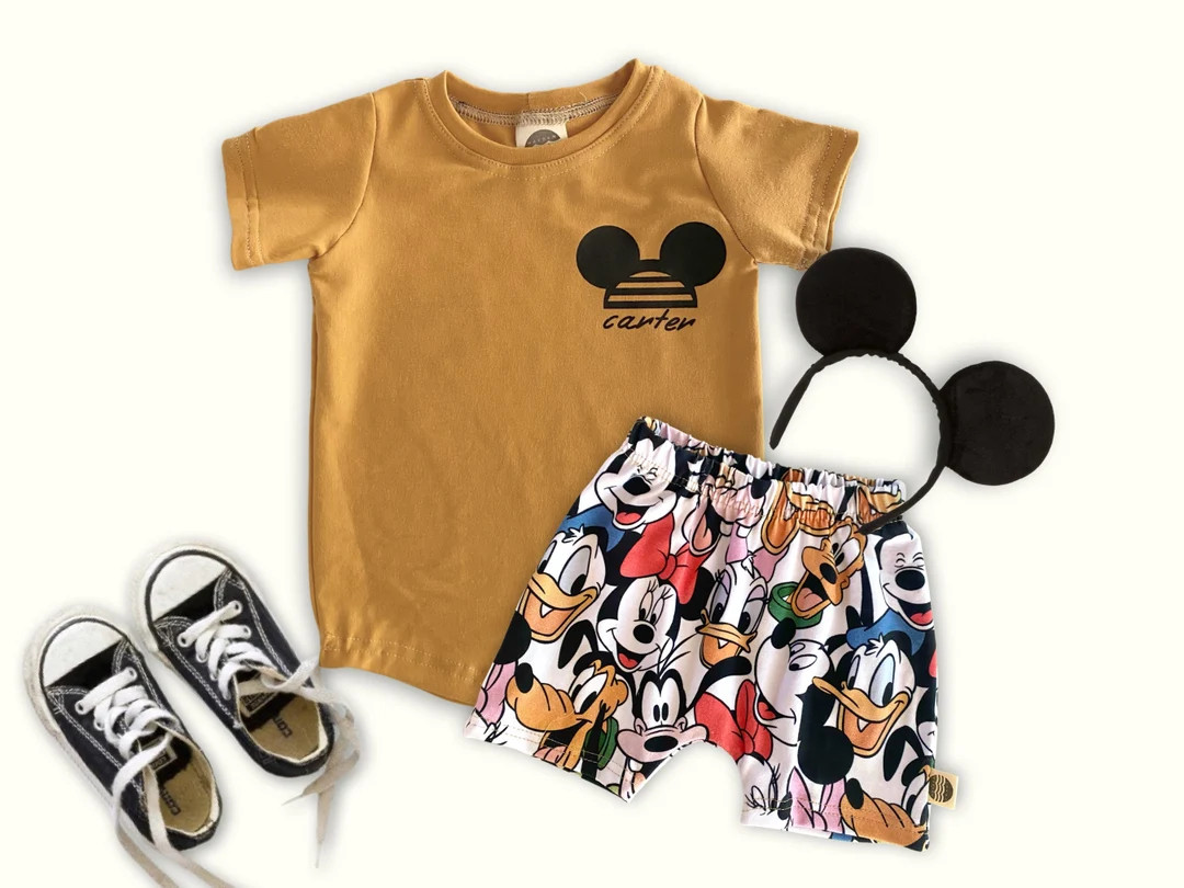 Custom Mickey Name Tee , Disney Set, Disney Vacation Tee kids, baby Disney Outfit,Kids Mickey t-s... | Etsy (US)