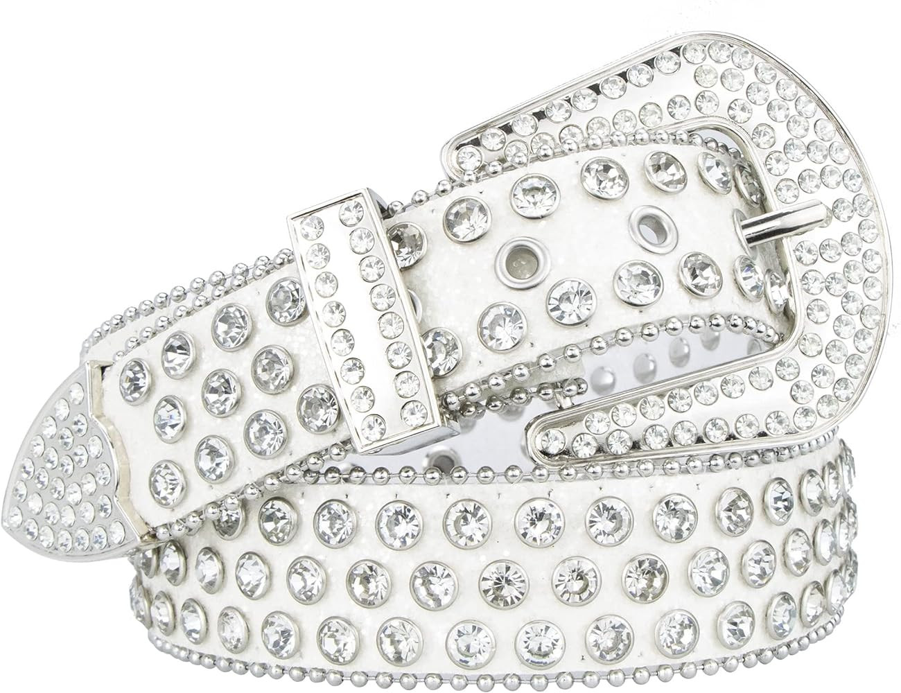 UTOWO Rhinestone Belt for Women Men, Western Cowgirl Cowboy Bling Sequin Leather Belt for Jeans P... | Amazon (US)