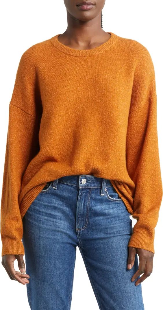 Organic Cotton Blend Crewneck Sweater | Nordstrom
