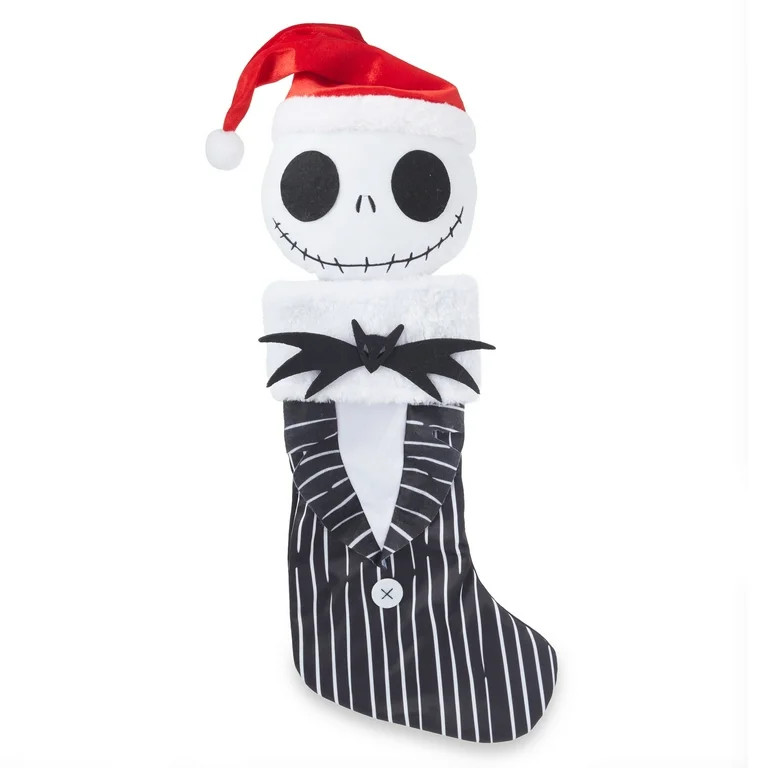 Disney, The Nightmare Before Christmas, Jack Skellington 3D Plush Christmas Stocking | Walmart (US)