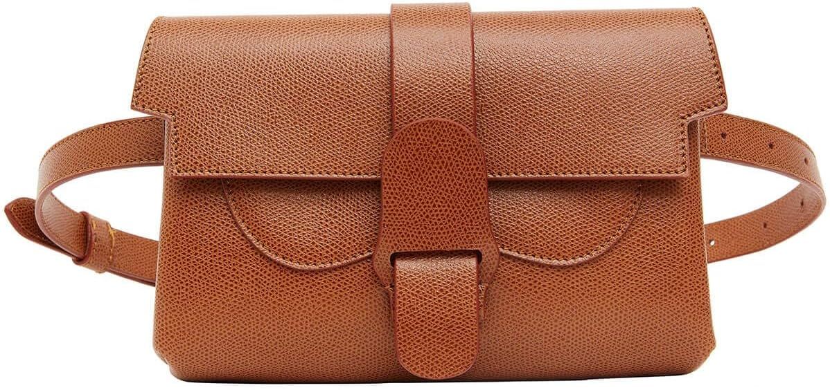 Senreve Aria Belt Bag, 100% Genuine Italian Leather Women's Handbag, Crossbody, Shoulder Bag, Sli... | Amazon (US)