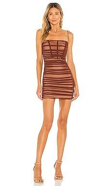 Nookie Mecca Mini Dress in Chocolate from Revolve.com | Revolve Clothing (Global)