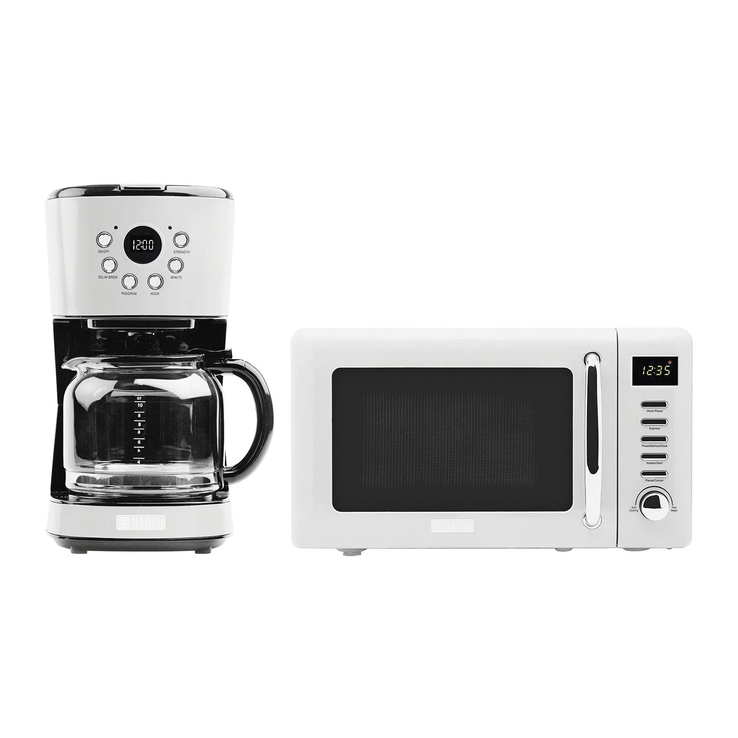 Haden Heritage 12 Cup Programmable Coffee Maker with Countertop Microwave, Blue | Walmart (US)