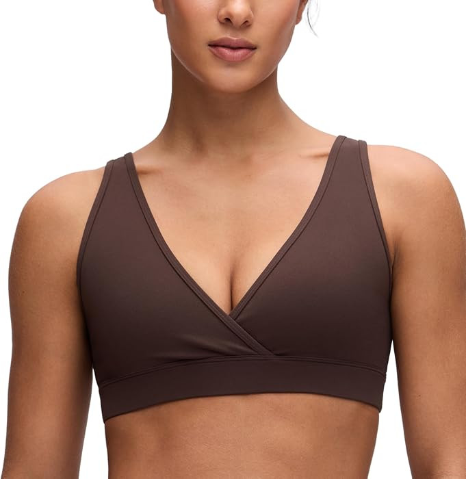 CRZ YOGA Maternity V Neck Nursing Bras | Amazon (US)