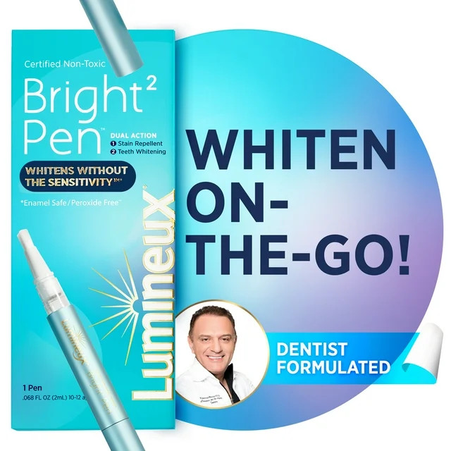 Lumineux Teeth Whitening & Dual Action Stain Repellant Bright, 2 Pens | Walmart (US)