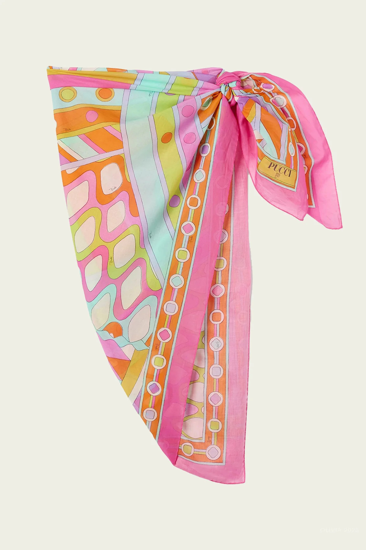 Vivara-Print Cotton Pareo in Multicolor - Multicolor. One Size | Shop Olivia