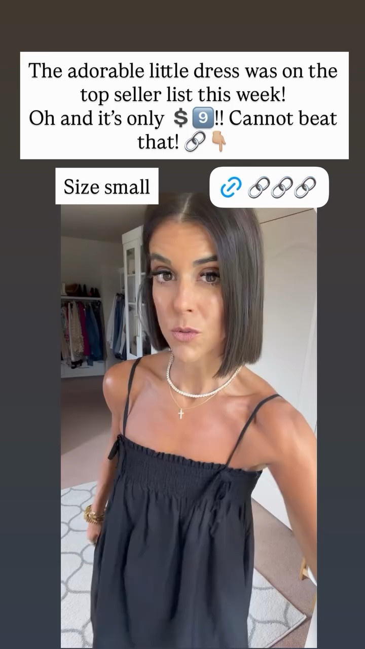 The adorable little dress was on the top seller list this week! 
Oh and it’s only 💲9️⃣!! Cannot beat that! 🔗👇🏼
 Size small