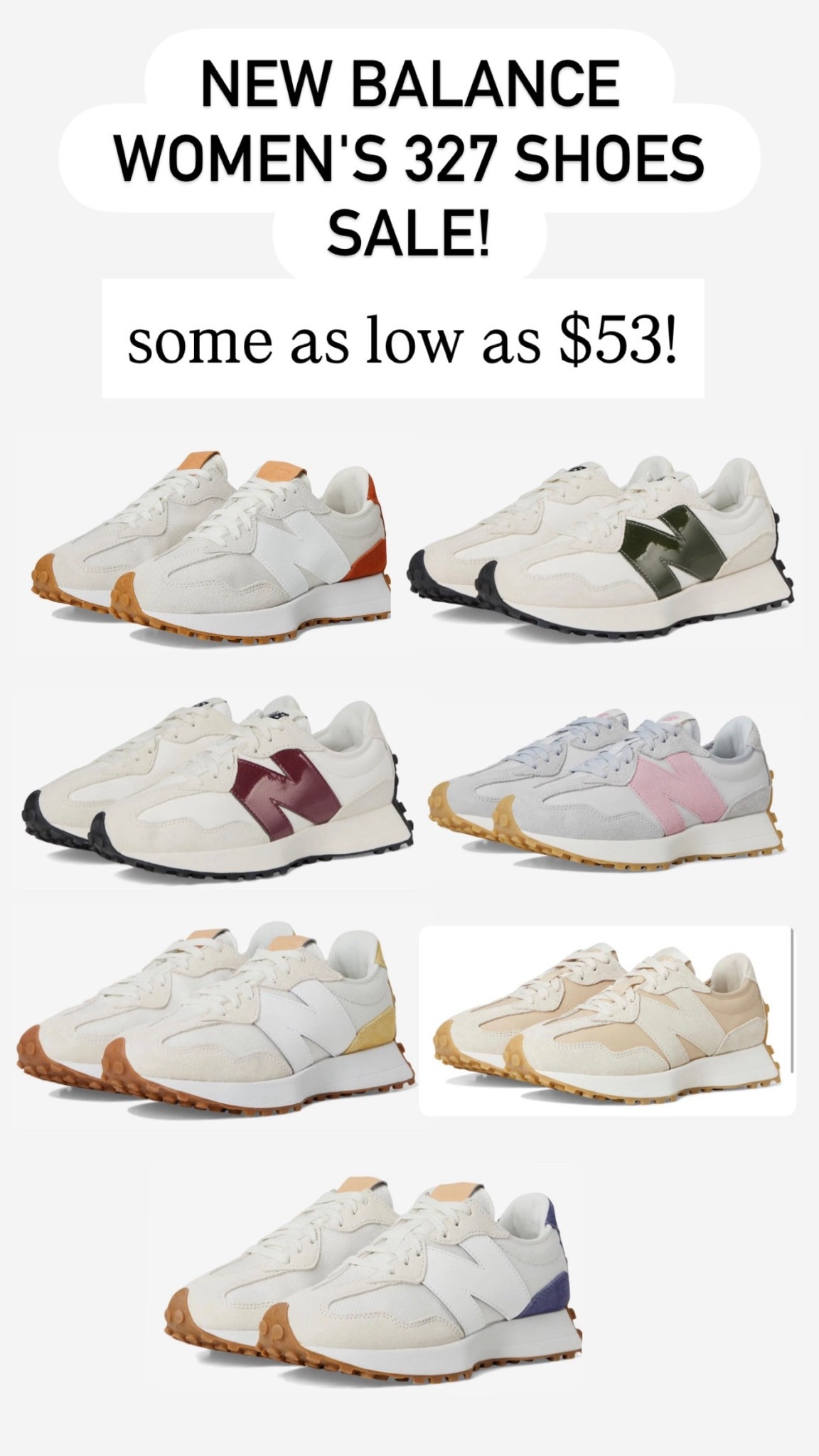 New Balance Women's 327 Shoes are on sale! 

#LTKSaleAlert
