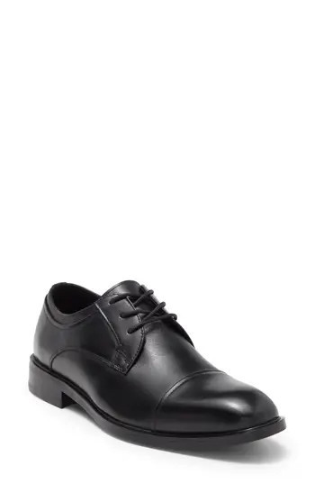 NORDSTROM RACK Greyson Cap Toe Leather Derby in Black at Nordstrom Rack, Size 8.5 | Nordstrom Rack