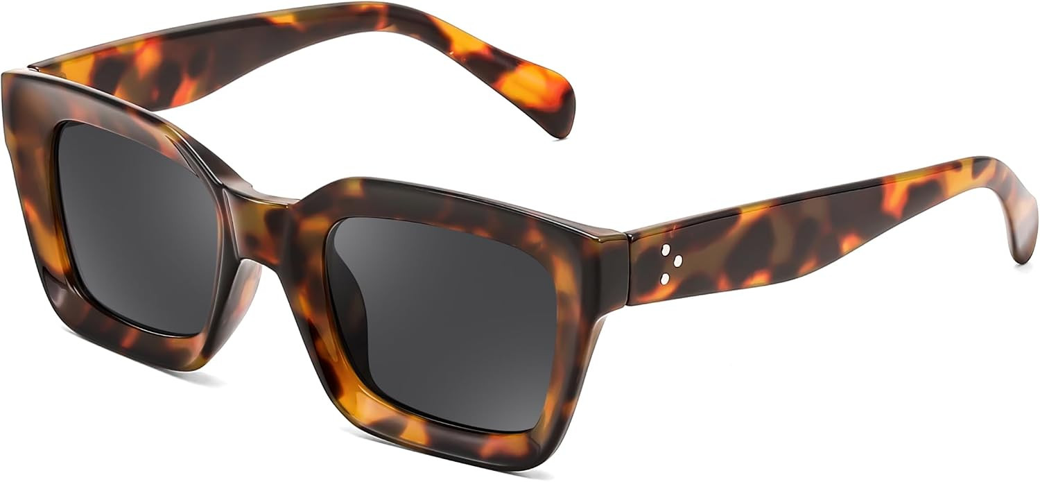 FEISEDY Classic Women Sunglasses Fashion Thick Square Sun Glasses B2471 | Amazon (US)