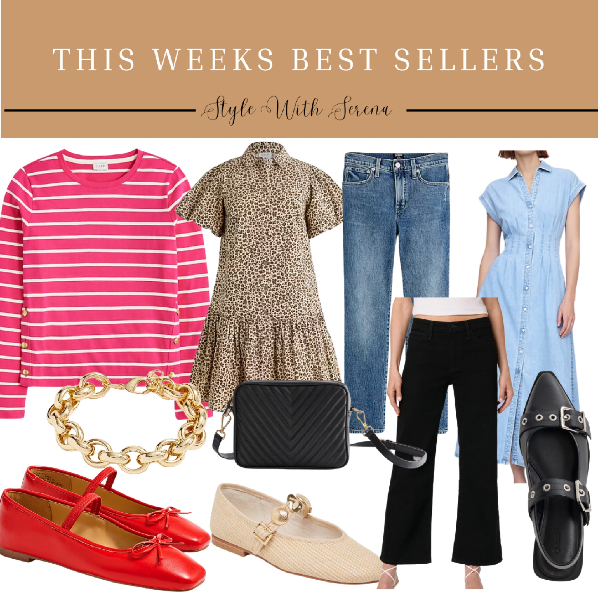 This weeks best sellers, best selling, red flats, flats, jeans, black jeans, denim, dress, spring fashion, Jcrew style, handbag 

#LTKShoeCrush #LTKFindsUnder100 #LTKStyleTip
