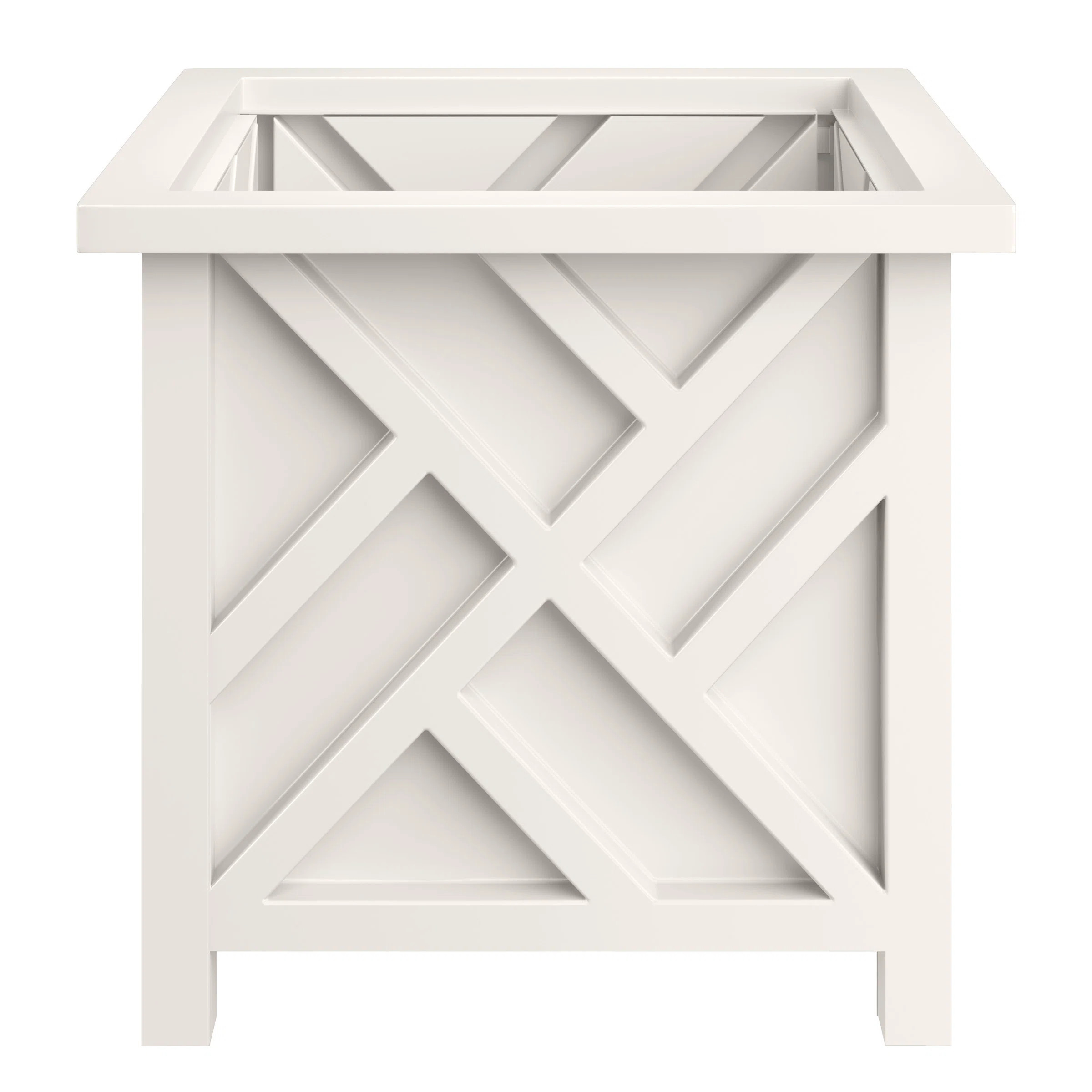 Calista Lattice Box Decorative Outdoor Flower or Plant Pot Garden Décor | Wayfair North America