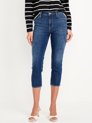 Mid-Rise Wow Capri Jeans | Old Navy (US)