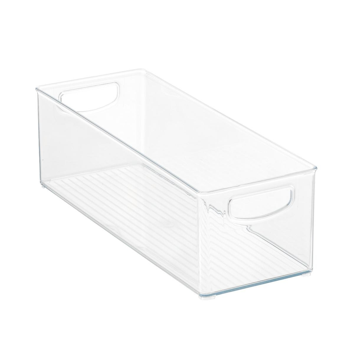 iDESIGN Linus Large Deep Drawer Bin Clear | The Container Store
