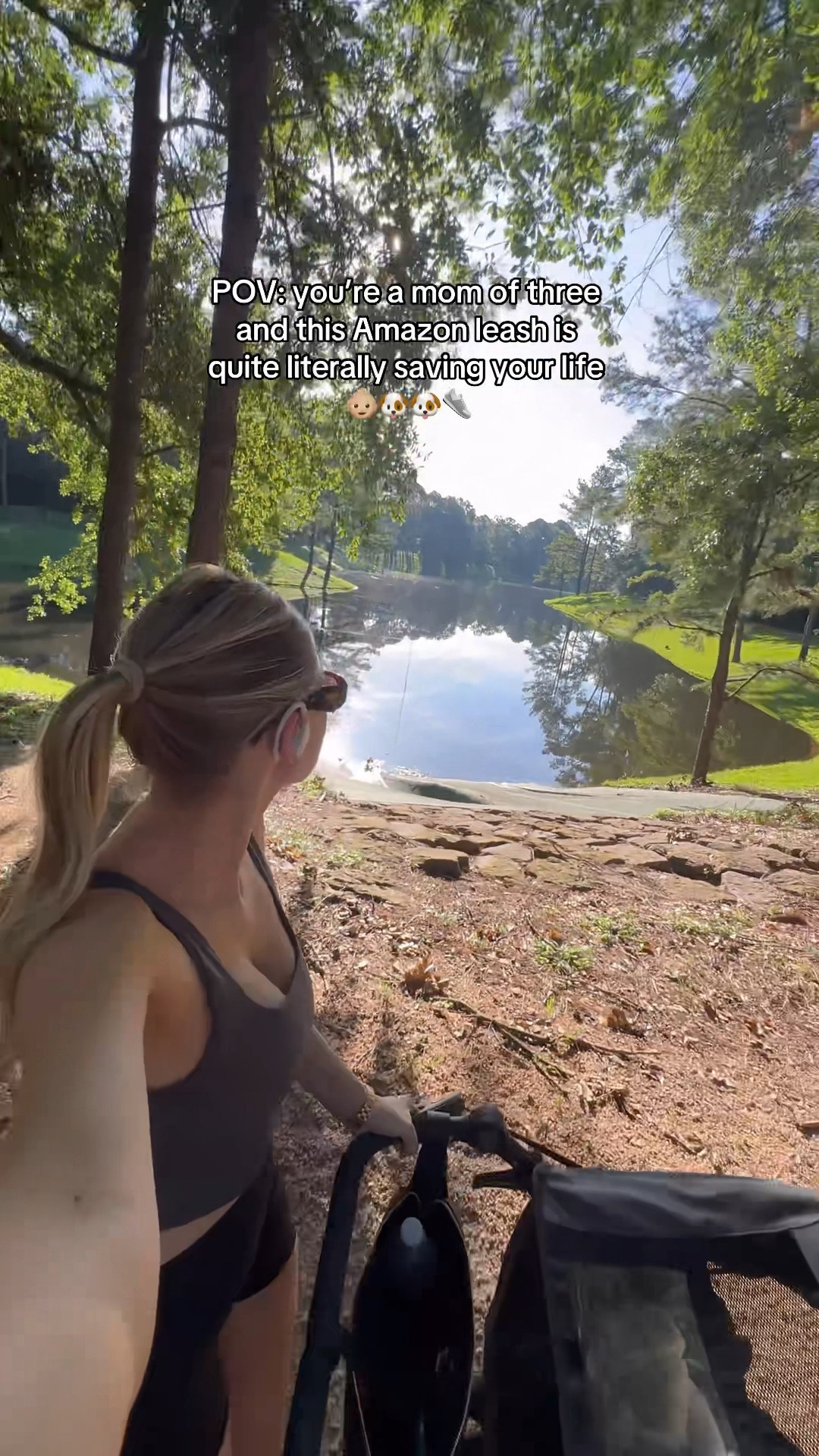 Dog walking must have! Especially if you have a stroller 

#LTKFitness #LTKVideo