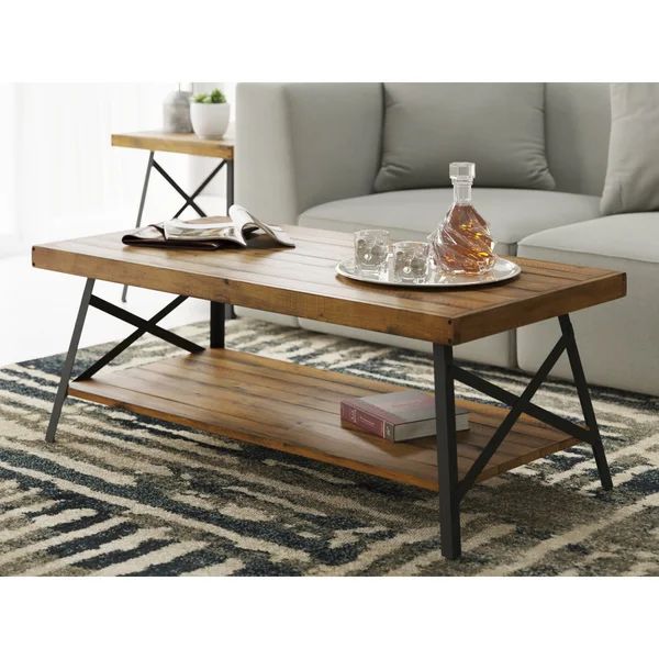 Laguna Solid Wood 4 Legs Coffee Table with Storage | Wayfair North America