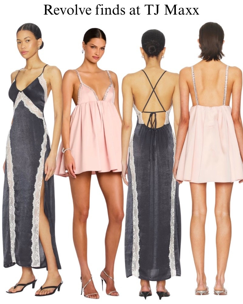 Revolved dress dresses on sale at TJ Maxx, free people, Retrofete, black maxi, dress with lace, vacation, pink rhinestone, mini dress, dressy, special occasion.

#LTKSaleAlert
