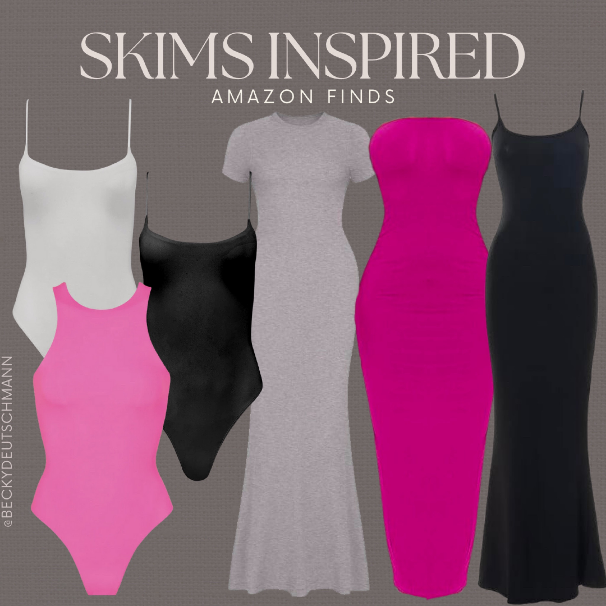Skims for less ✨ Skims amazon dupes 

(Amazon finds, Amazon Canada, skims dupes, skims dress, bodysuit, amazon fashion) 

#LTKHoliday #LTKstyletip #LTKfindsunder100