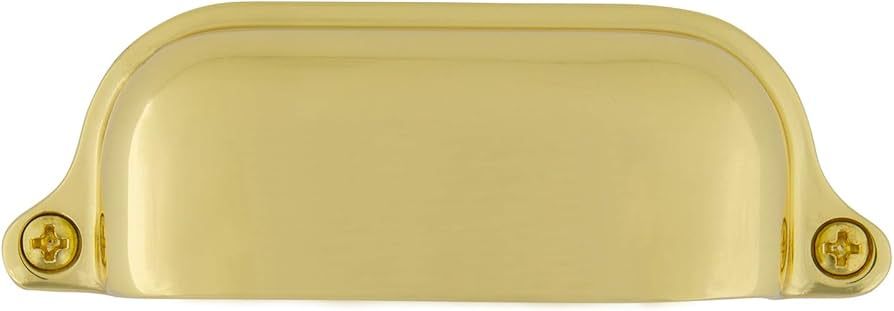 Nostalgic Warehouse 761758 Cup Pull Farm Large in Unlacquered Brass Cabinet Hardware | Amazon (US)