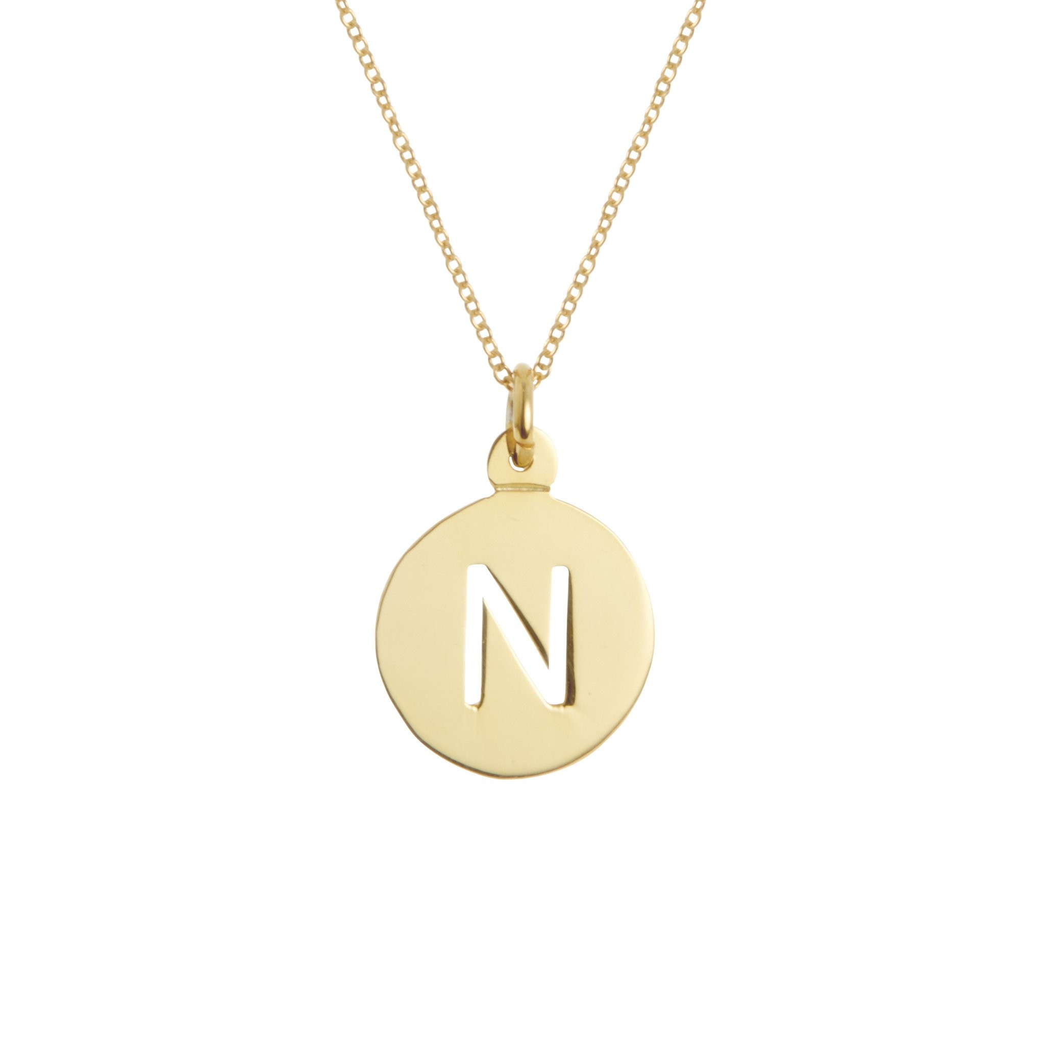 Halsey Cut Out Initial Necklace | Brook & York Jewelry 