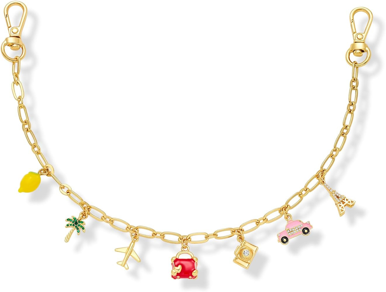 Cute Bag Charms For Handbags Pearl Strand With Multi Charms Summer Purses Bag Accessories | Amazon (US)