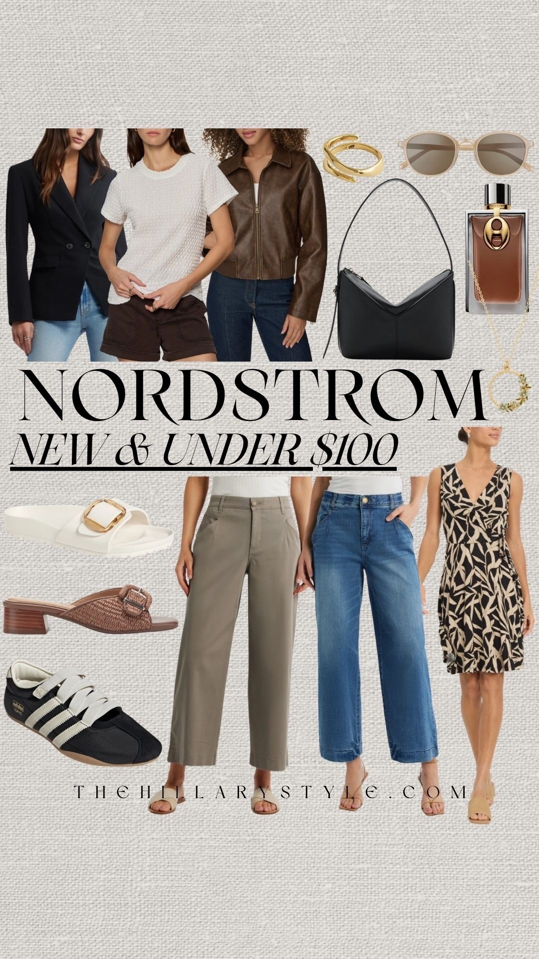 Nordstrom New Arrivals Under $100
Refresh your wardrobe without breaking the bank! These new arrivals from Nordstrom are all under $100 and perfectly capture the 2026 "Khaki Coded" and "Poetcore" aesthetics. From elevated basics like wide-leg trousers and utility-inspired chinos to the trending Adidas Tokyo low-profile sneakers, these pieces are designed for a chic, effortless transition into spring. Whether you're looking for a structured blazer, a versatile printed wrap dress, or gold maximalist accessories to nail the "Glamoratti" look, these budget-friendly finds prove you don't have to sacrifice style for price. Hurry and grab these staples before they sell out!
#TheHillaryStyle #NordstromFinds #Under100 #SpringFashion2026 #KhakiCoded #Poetcore #AdidasTokyo #PinterestFashion #LTKunder100 #AffordableStyle #BudgetFashion #NewArrivals #CapsuleWardrobe #QuietLuxury


#LTKootd #LTKSeasonal #LTKOver40
