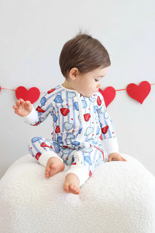 Sweet Like Candy Convertible Zip Romper | Blue | Caden Lane