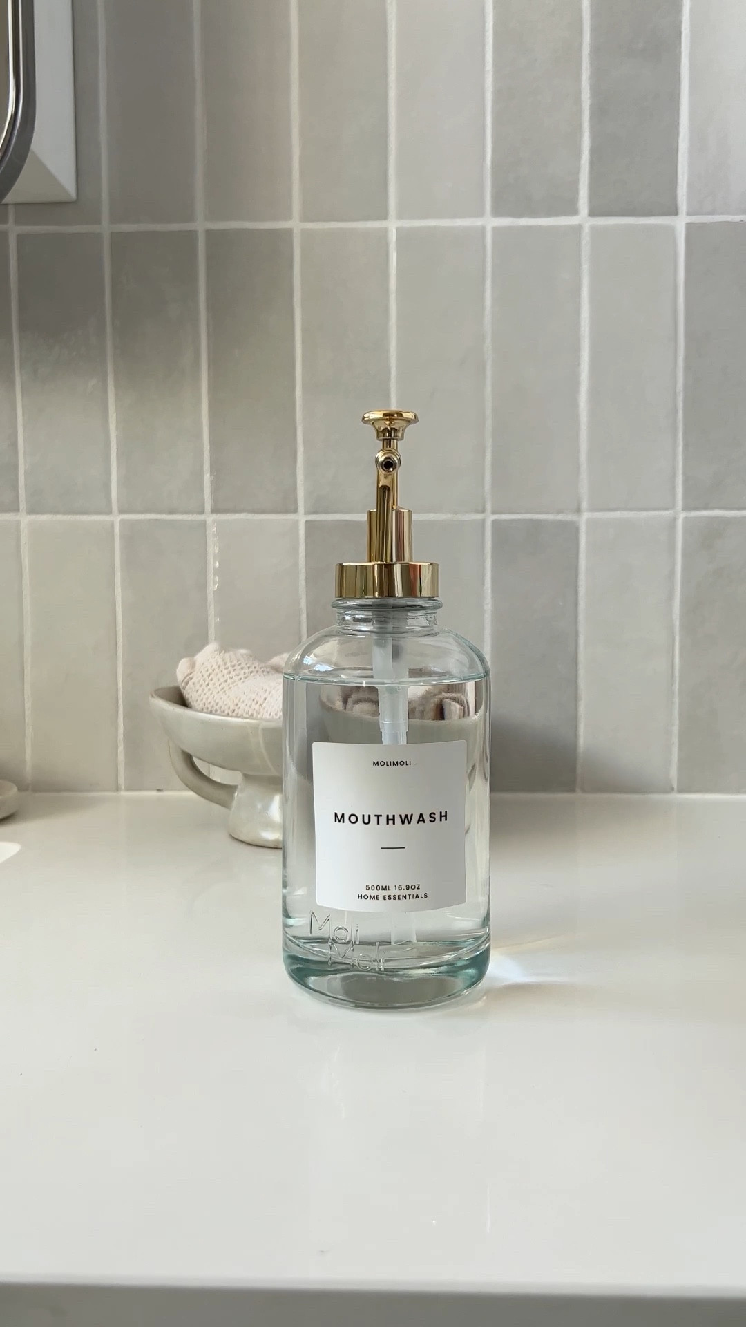 Easily elevate your bathroom decor with this aesthetic mouthwash upgrade! 

#LTKhome #LTKfindsunder50