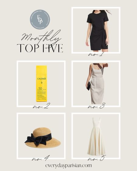 Monthly top 5 best sellers. The Caudalie sunscreen was a hit. I ordered some as well. The best vacation hat, a JCrew dress under $100 I cannot wait to wear when I warms up, and a look a like Jenni Kayne dress for under $100. 

#LTKFindsUnder50 #LTKOver40 #LTKFindsUnder100