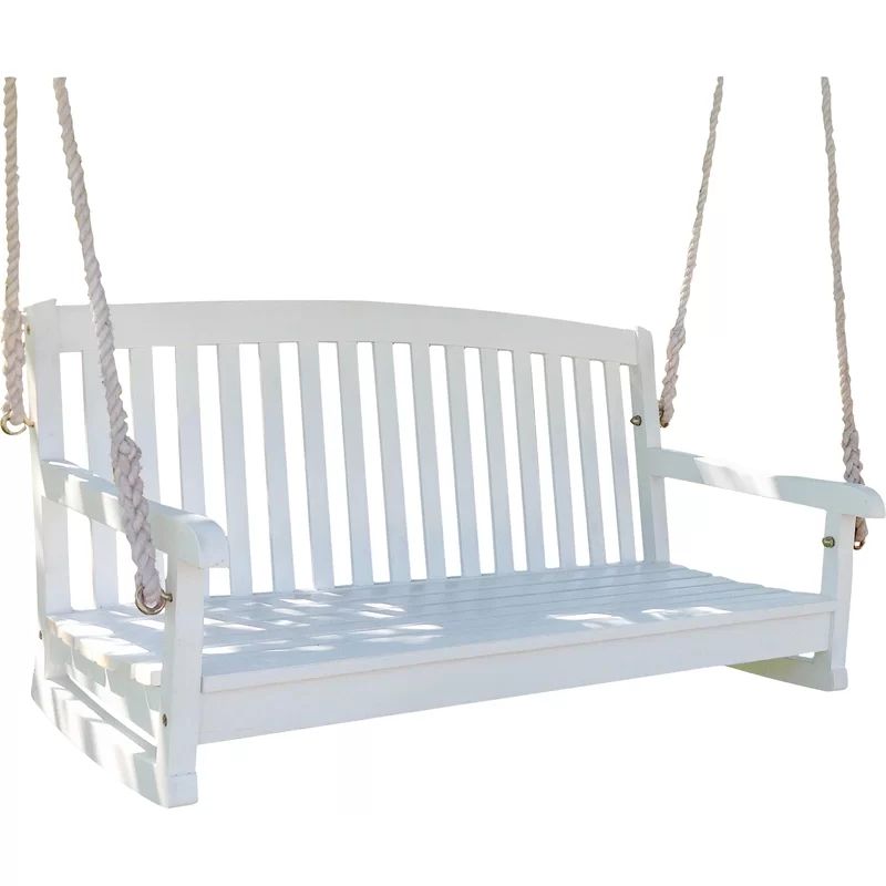 Erkerd 2 Person Solid Wood Porch Swing | Wayfair North America