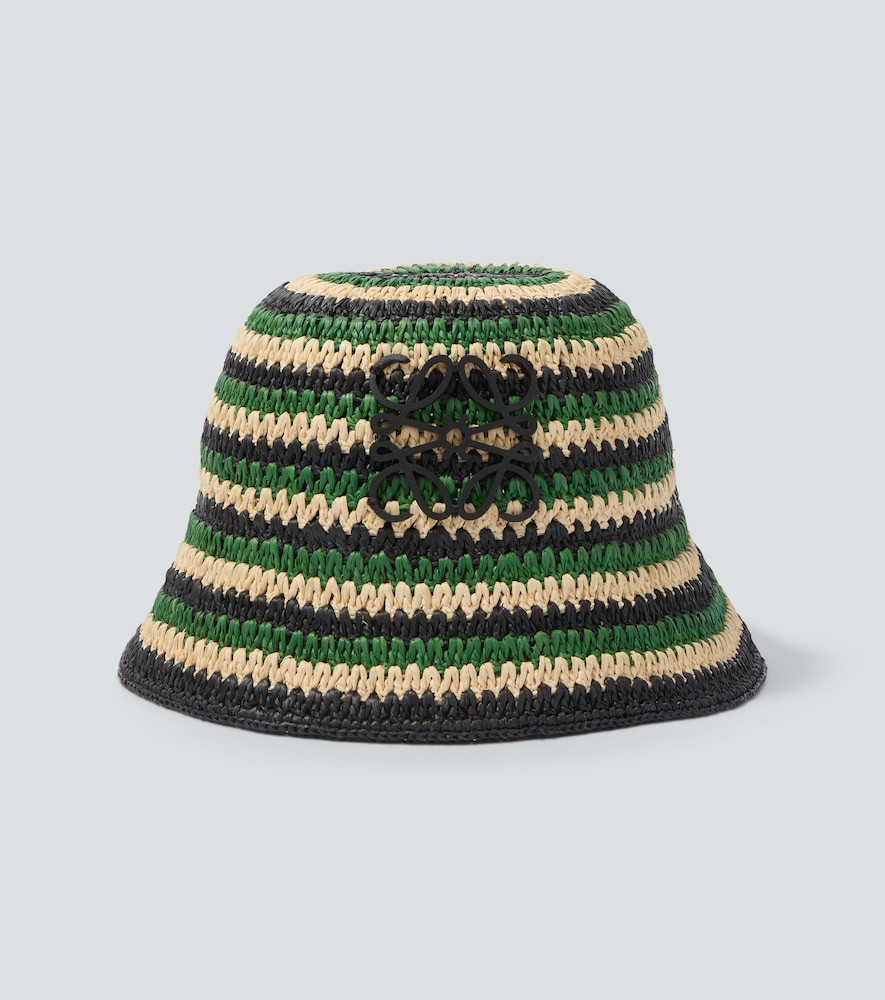 Loewe Paula's Ibiza striped raffia bucket hat | Mytheresa (US/CA)
