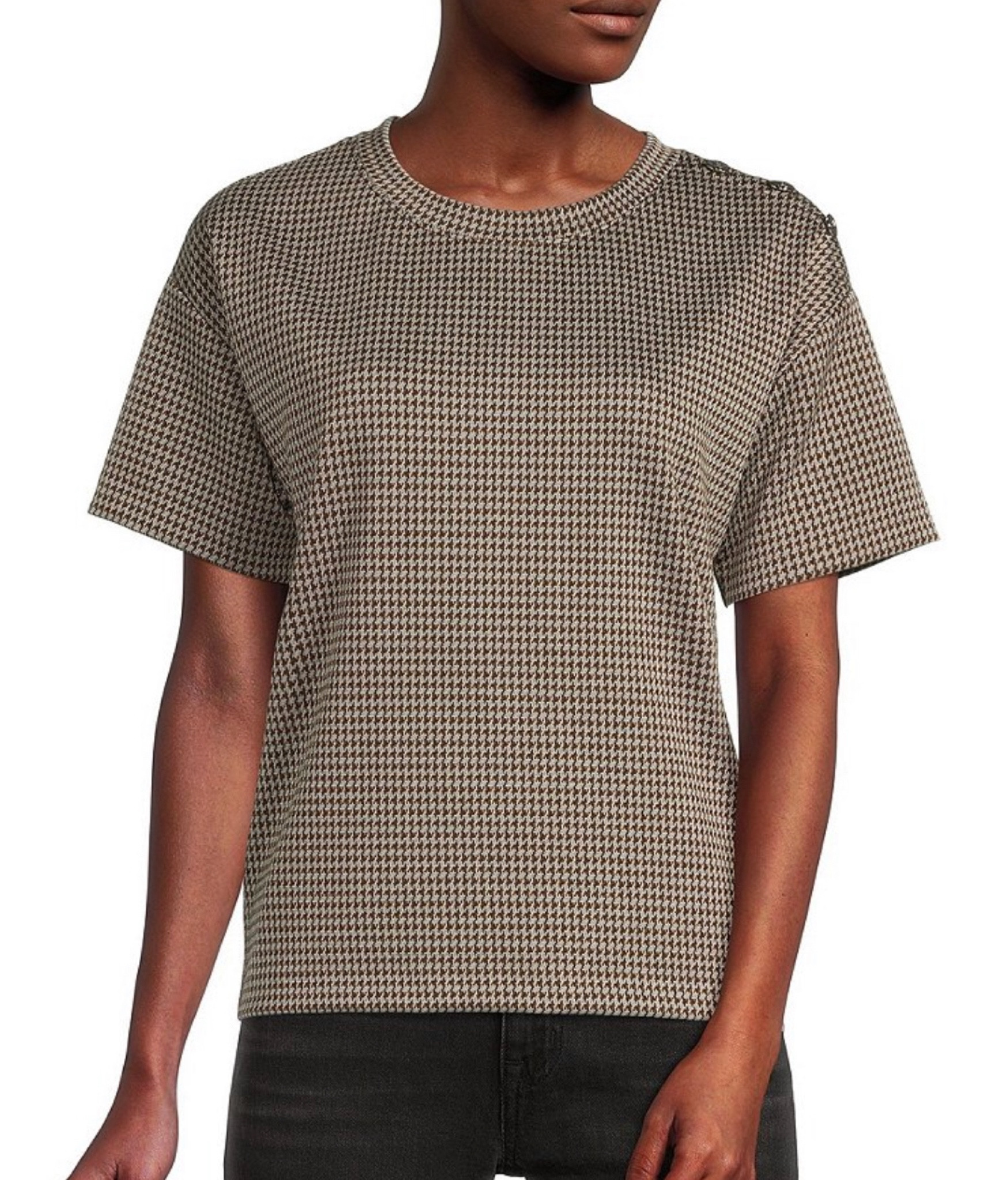 Houndstooth tee under $100