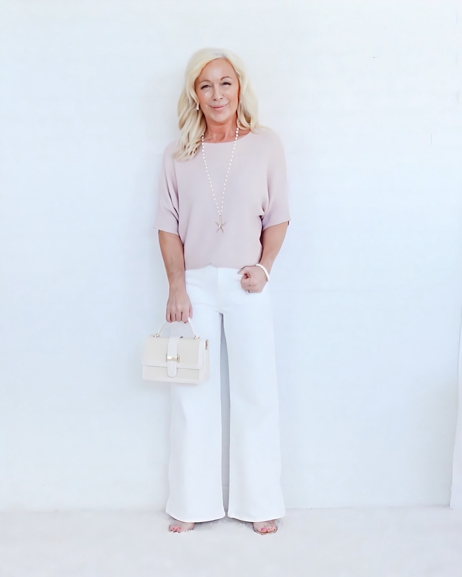 This week’s two BEST SELLERS — one effortlessly chic spring outfit.

👖 #1 Best Seller: the elongating trouser jeans

🩷 #2 Best Seller: the blush dolman sweater

The trouser jeans create that long, lean leg line (petite girls… you know I’m obsessed 🤍).

The dolman sweater has that soft, relaxed drape that makes the whole outfit feel polished without looking like you are trying too hard.

This is exactly the kind of outfit that midlife style is about:
elongating, comfortable, and effortlessly chic.

Sometimes the best outfits are simply two great pieces that work beautifully together.

💬 Comment JEANS if you love the elongating denim.👖 💬 Comment SWEATER if the blush knit is your favorite.🌸
💬 Comment BOTH if you love both.🌸👖

#LTKPetite #LTKOver40 #LTKSpringSale