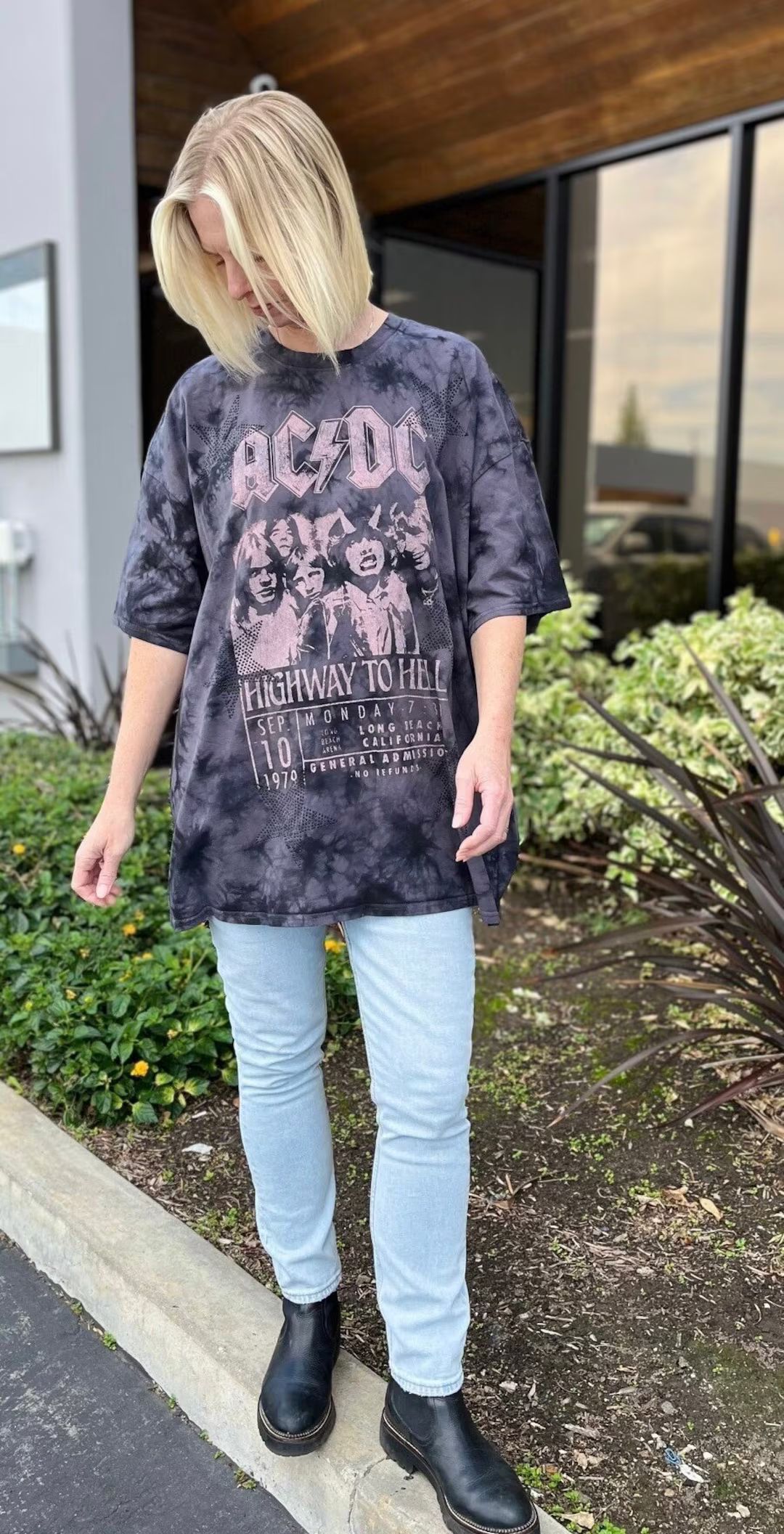 AC/DC Ticket to Hell Unisex Oversize Tee ACD0558J1062 Classic Rock, Back in Black, Rock Music, Hi... | Etsy (US)