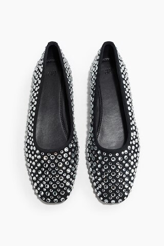 H & M - Embellished Flats - Blue | H&M (US + CA)