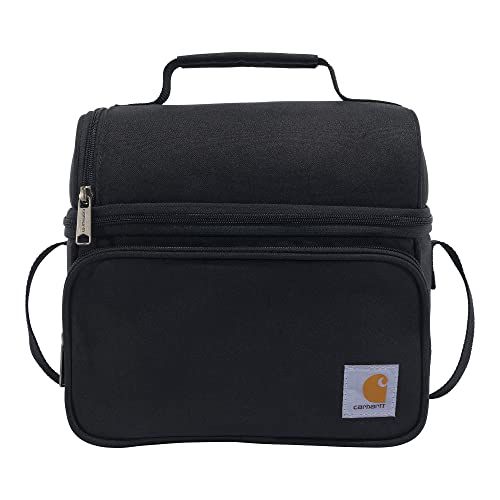 Carhartt Deluxe Dual Compartment Insulated Lunch Cooler Bag, Black | Amazon (US)