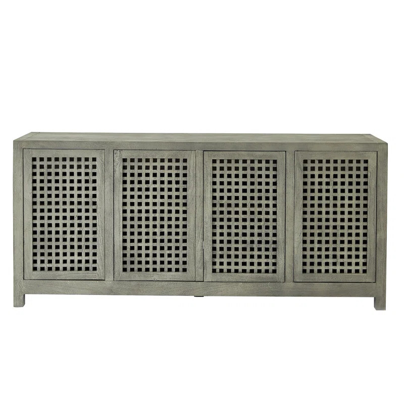 Driftwood Lattice Credenza-Grey | Wayfair North America