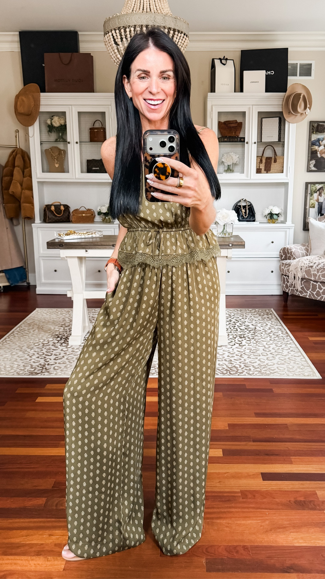 This pajama set is beautiful enough to wear out! Wearing smalls 

#LTKspringtrends #LTKSpringSale #LTKootd