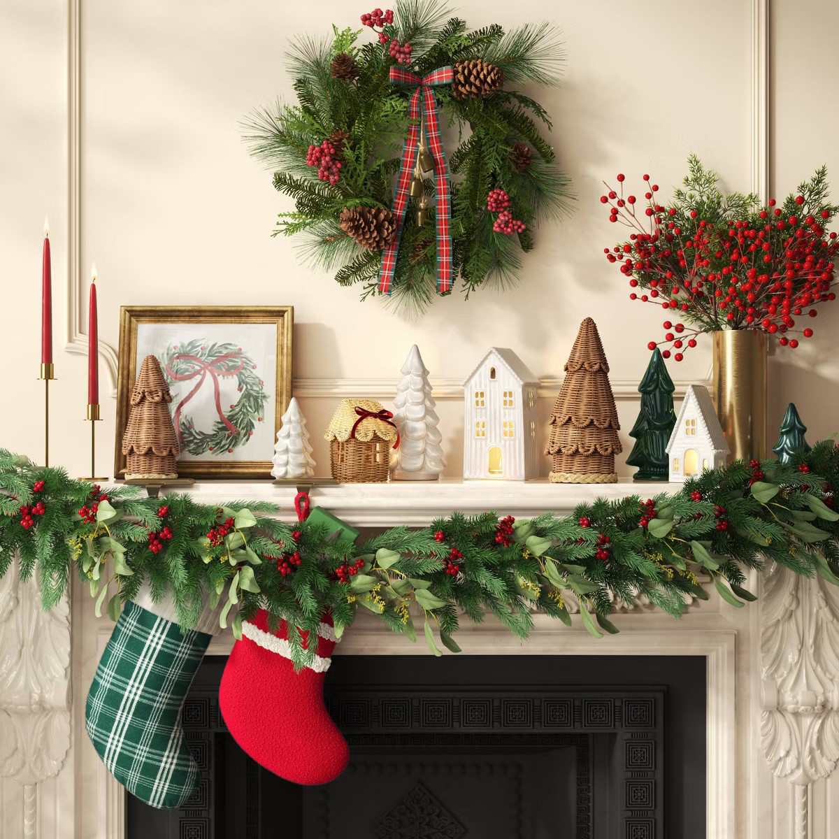 Beaded Ceramic Small Christmas House - Threshold™ | Target