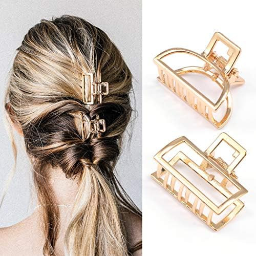 Briskaari Hair Claw Gold Hair Clips Mini Non Slip Claw Clips Hair Accessories Daily Party Gift fo... | Amazon (US)