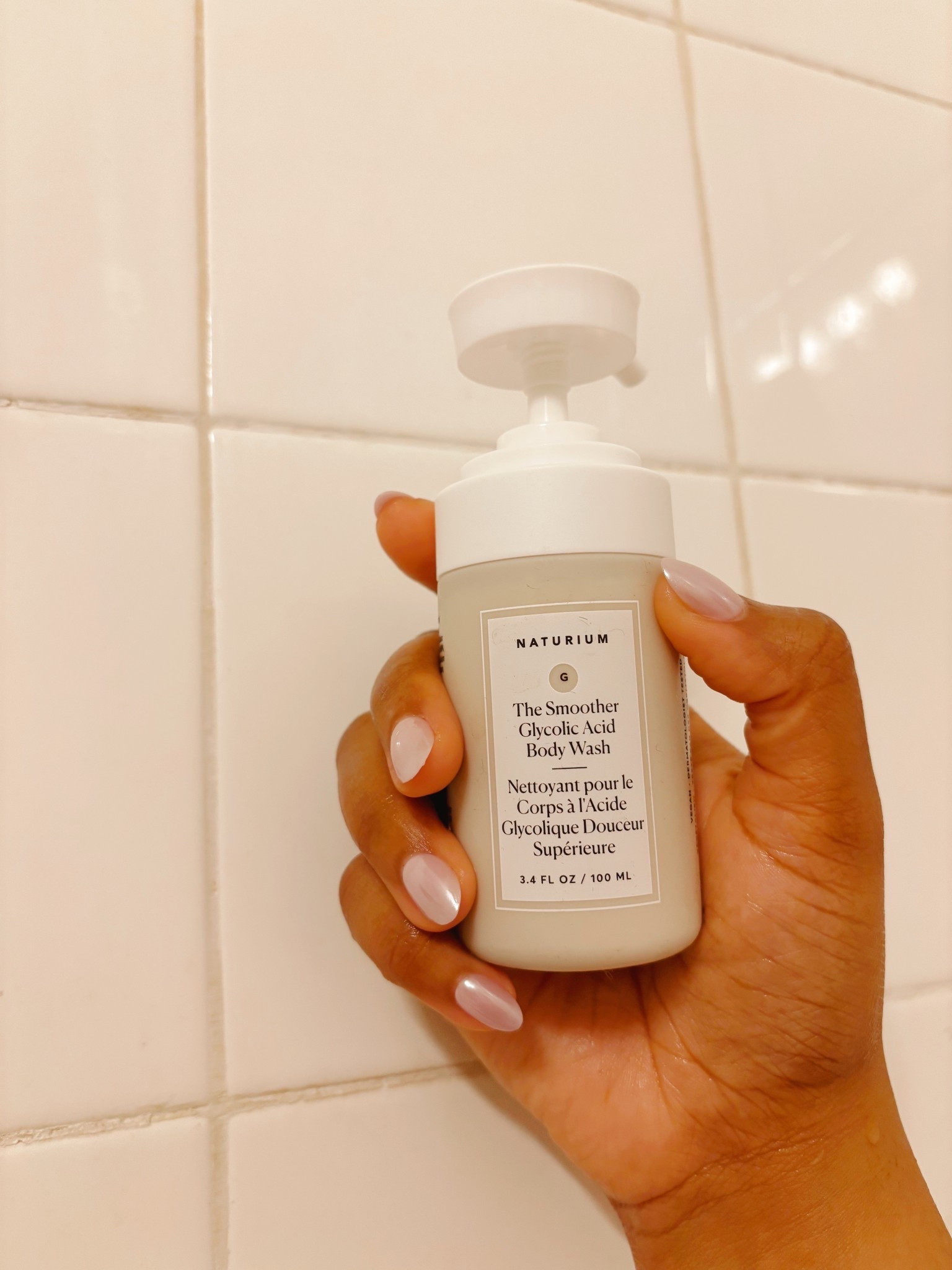 Naturium body wash that helps with textured skin and adds a glow 

#LTKselfcare #LTKgrwm #LTKmomlife