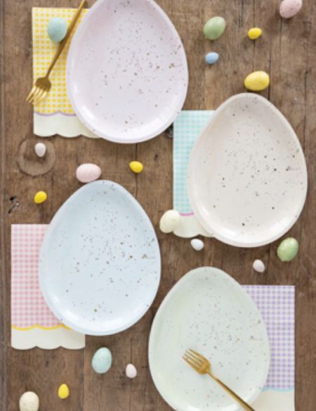 Speckled Egg Plates with Gingham Napkins // Easter Tablescape 

Easter, Entertaining, Parties, Easter Eggs, Celebrating, Holidays, Family 

#LTKhome #LTKSeasonal #LTKparties
