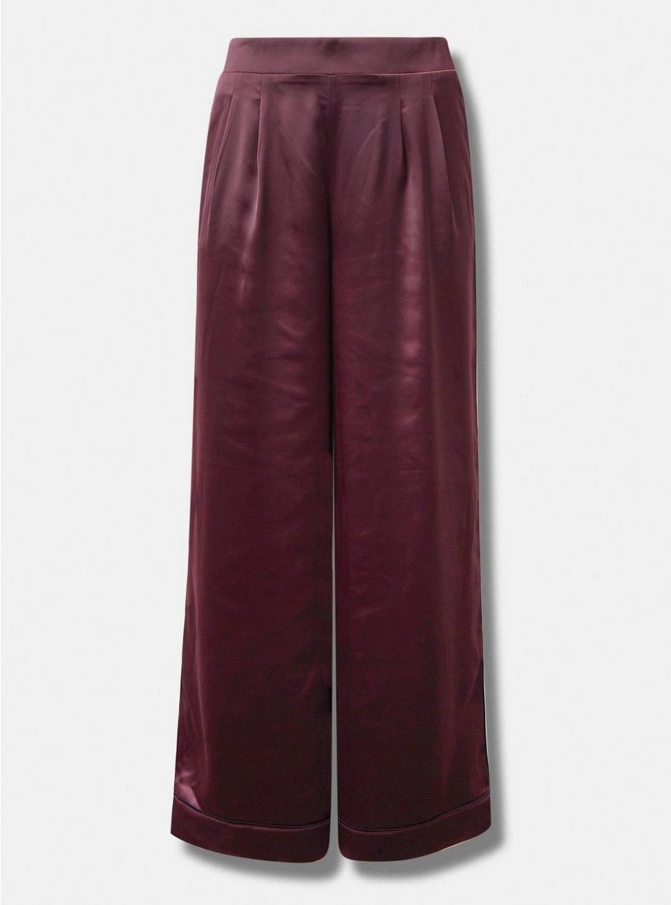 Wide Leg Satin High Rise Pant | Torrid (US & Canada)