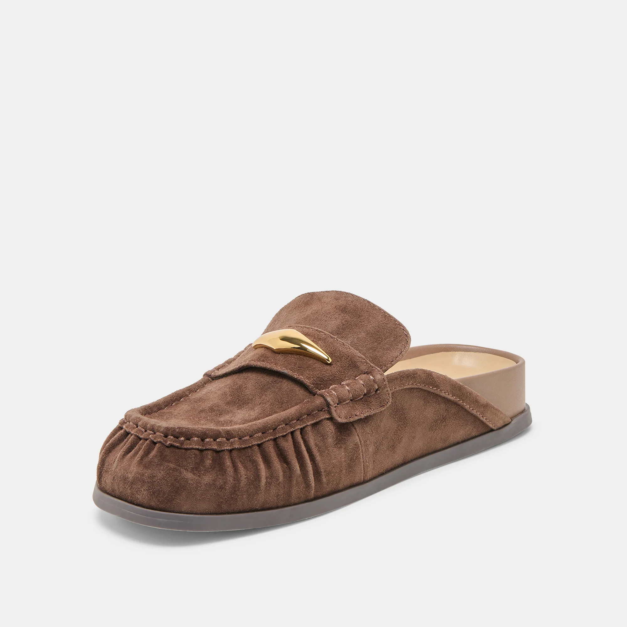 Jodero Dk Brown Suede Flats | Dolce Vita | DolceVita.com