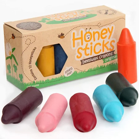 Honeysticks 100% Pure Beeswax Crayons Natural Safe for Toddlers Kids and Children Handmade in New Ze | Walmart (US)