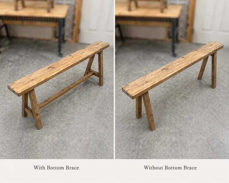 Vintage Inspired Skinny Bench, 46x6, Thin Narrow Bench, Weathered Wood, Rustic Bench, Home Decor,... | Etsy (Global)