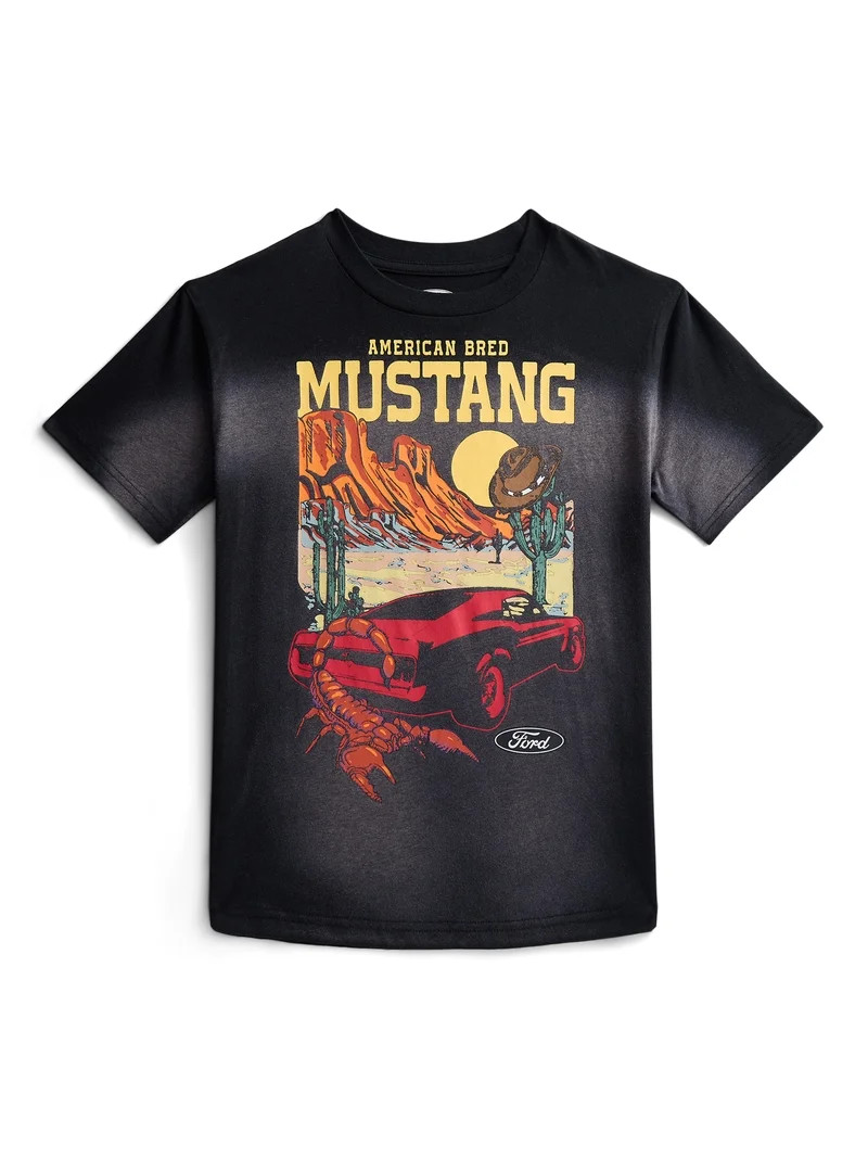 Mustang Boys Graphic Tee with Short Sleeves, Sizes 4-18 | Walmart (US)